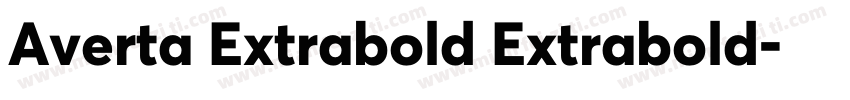 Averta Extrabold Extrabold字体转换